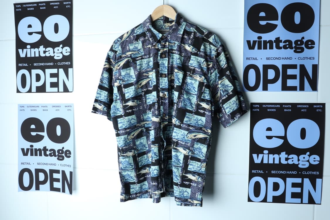 (M-XL) 브랜드빈티지 반팔셔츠 남방 90s 년대 USA-H33079 상품이미지2