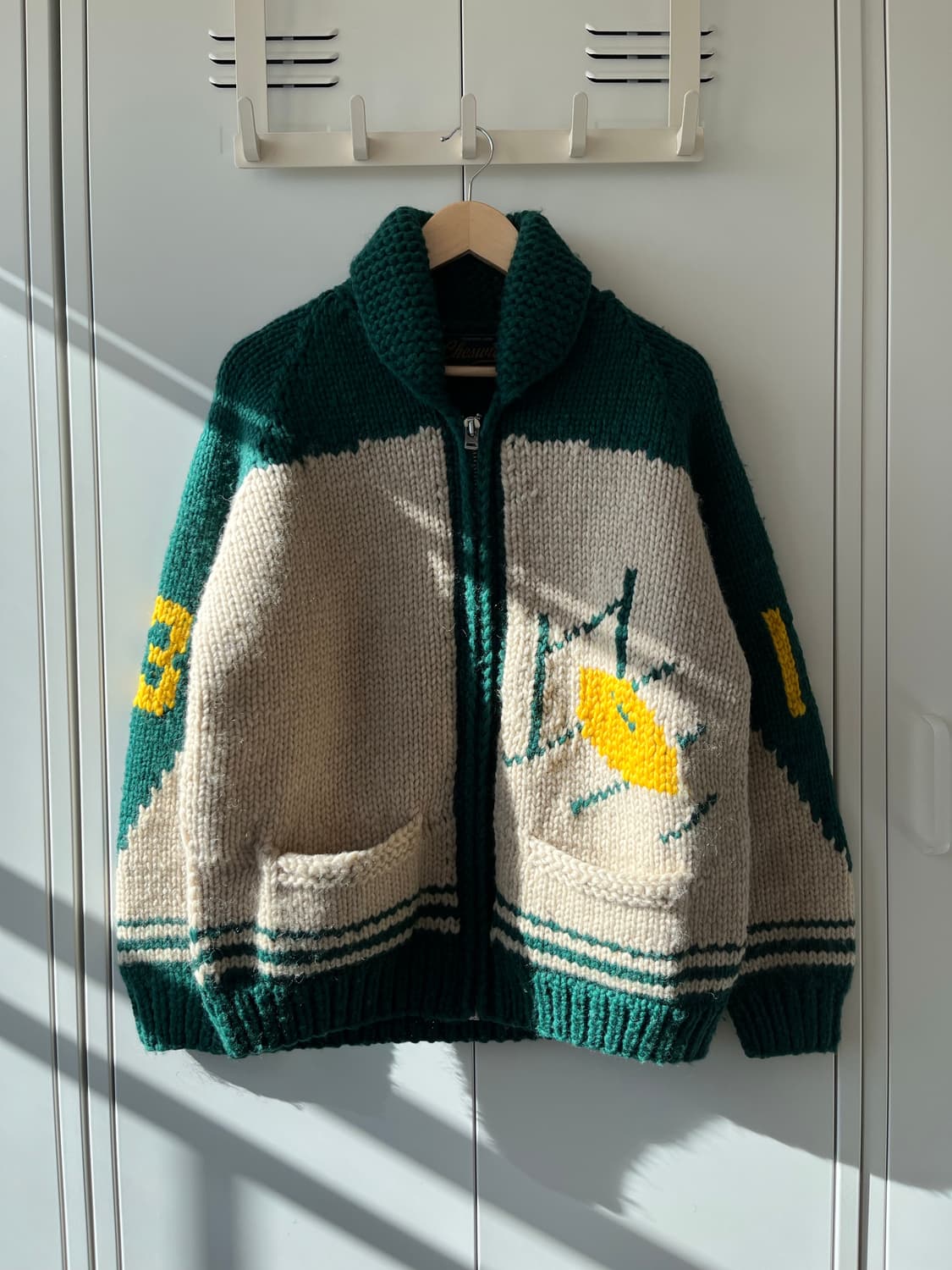 Made in canada 럭비공 리얼 헤비 울니트 코위찬 상품이미지1