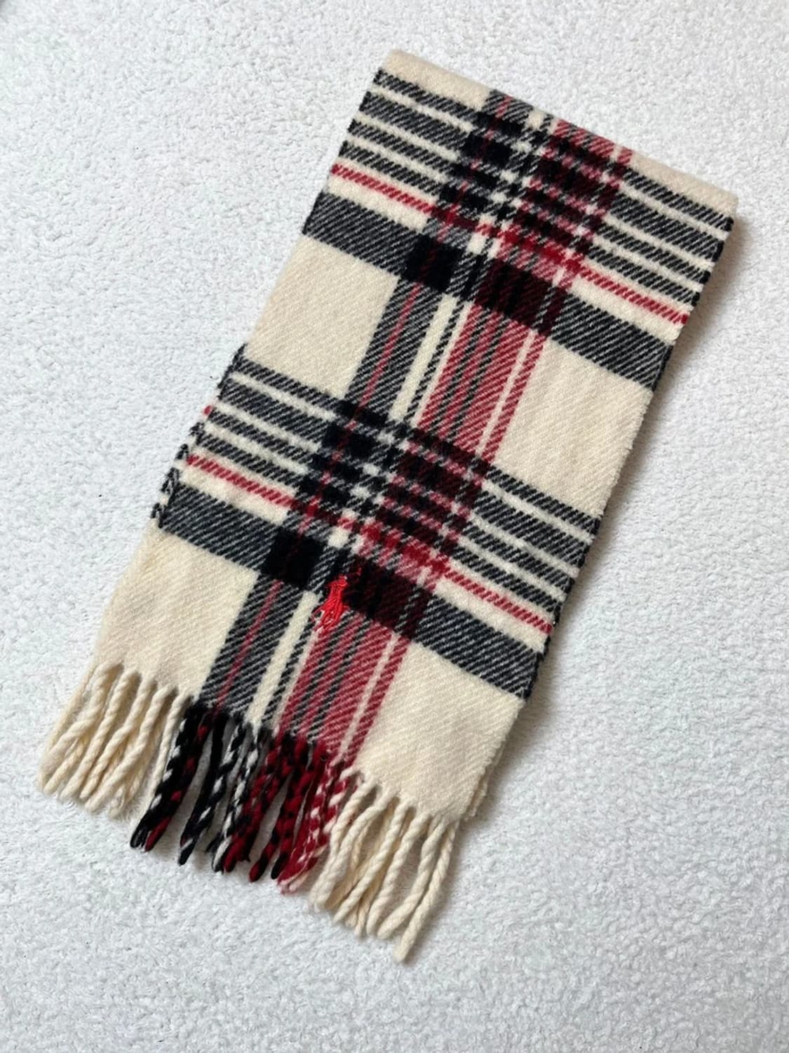 폴로 랄프로렌 램스울 체크 목도리 A1675 상품이미지2