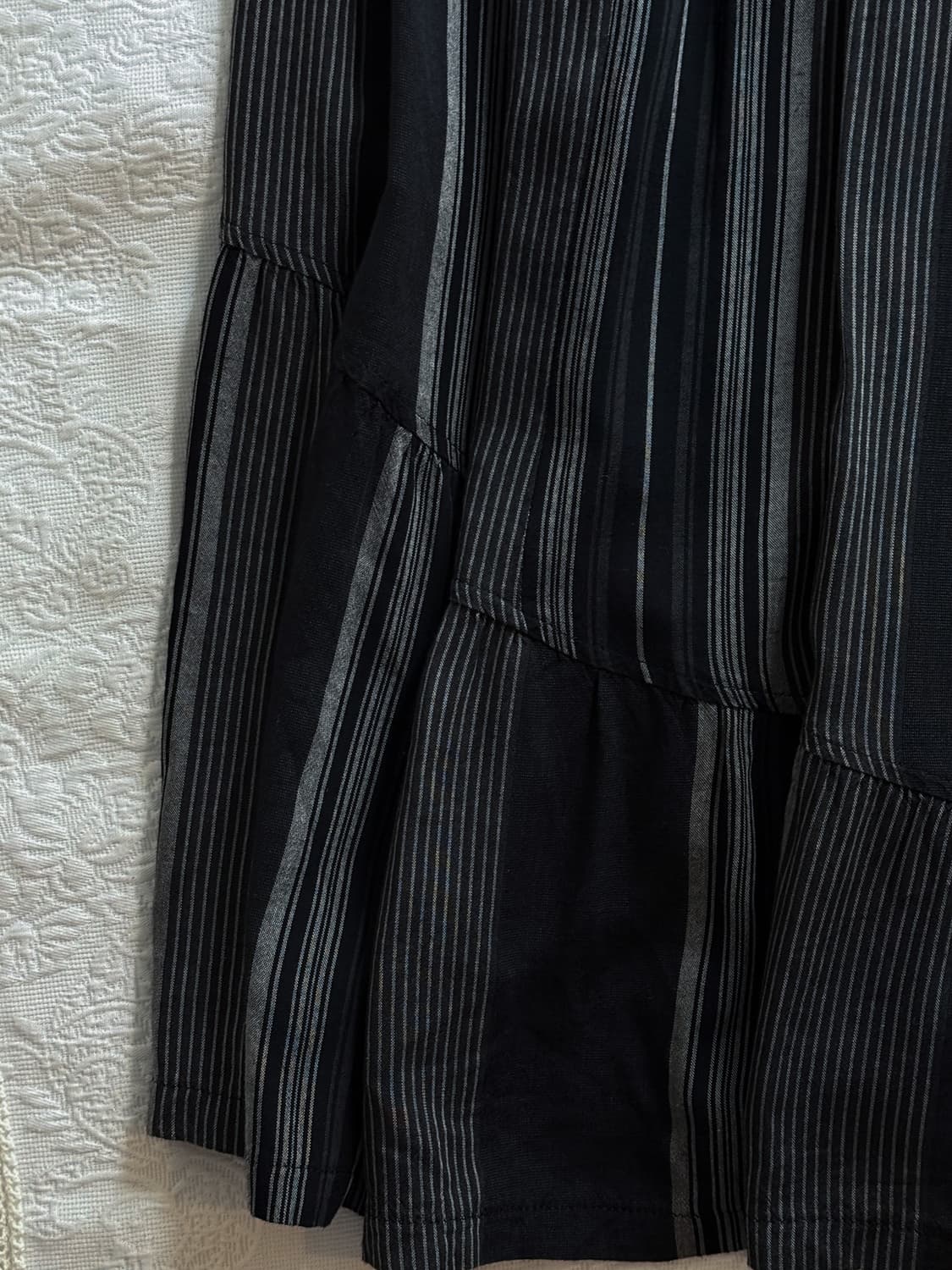 Striped Unbalanced Tiered Skirt 0218 상품이미지3