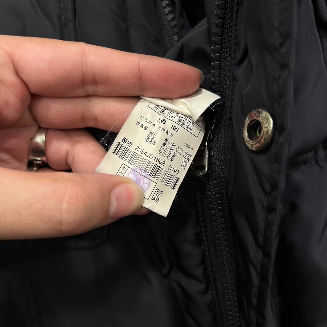 올젠 덕다운 멀티포켓 하이넥 퀼팅 패딩 자켓 상품이미지4