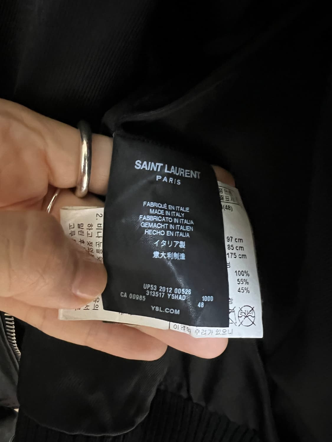 생로랑 레더 자켓 (Saint Laurent Paris) 48 상품이미지7