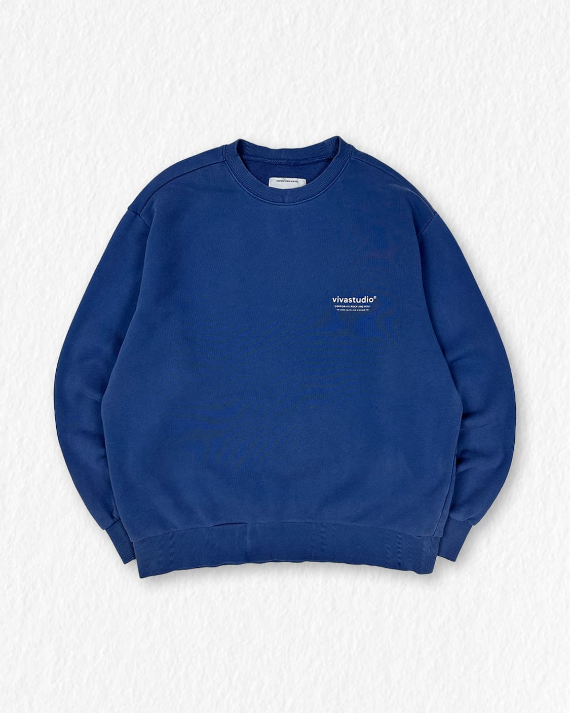 비바스튜디오 백로고 맨투맨 블루 상품이미지1