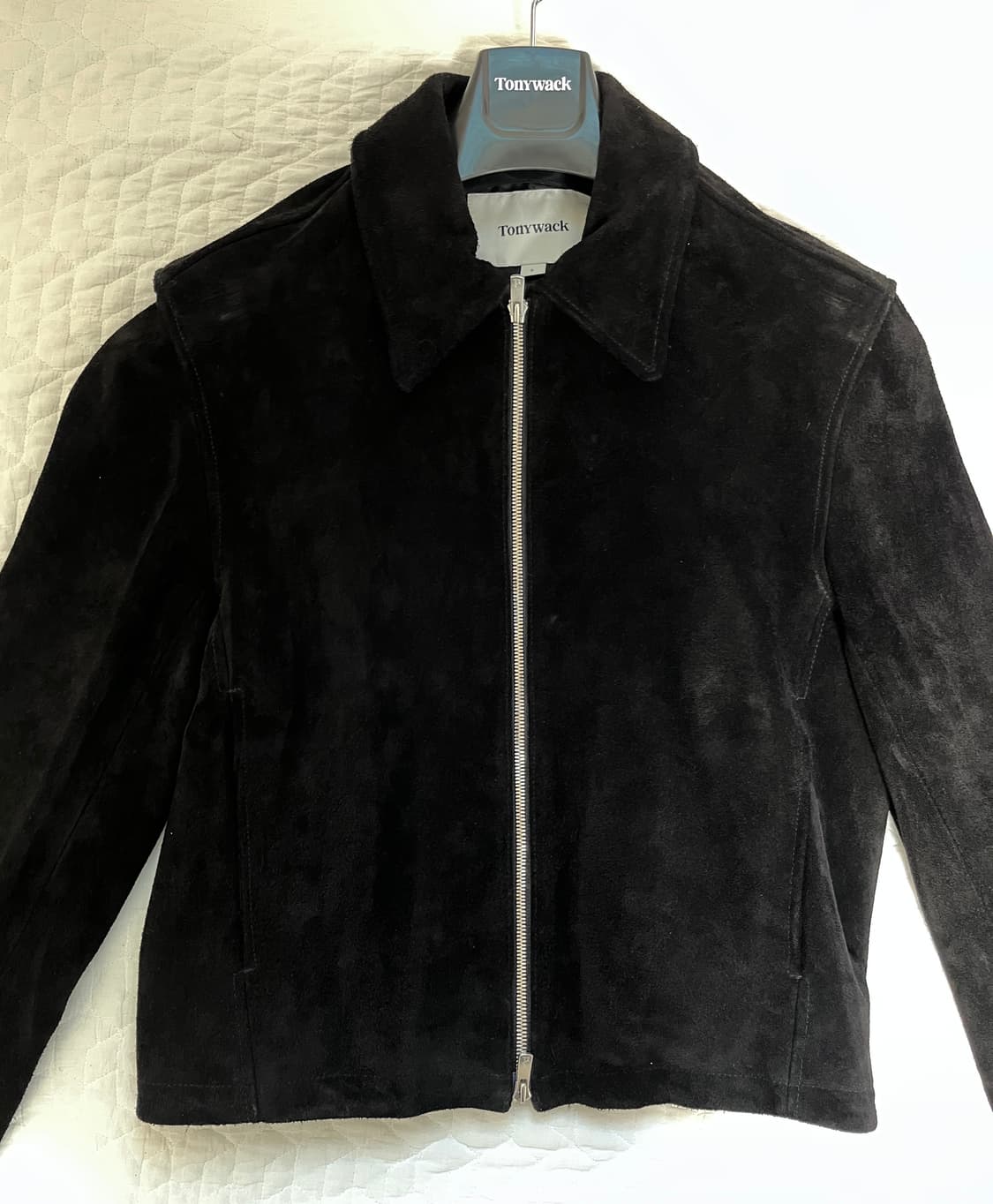 토니웩 스웨이드 블루종 자켓 블랙 S 상품이미지2