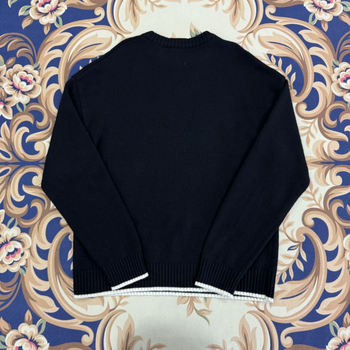 (L)커버낫 Covernat 스펠아웃 울 니트(블랙) 상품이미지5