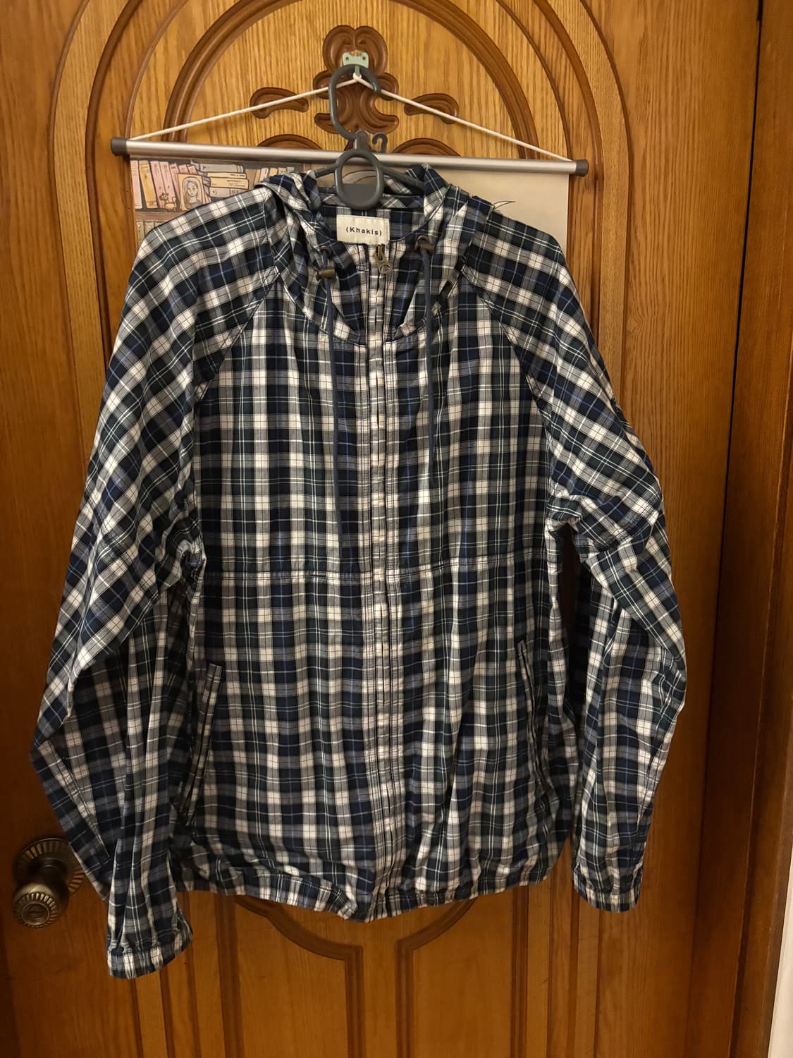 카키스 SS25 후디드 윈드 자켓 타탄 M 상품이미지1