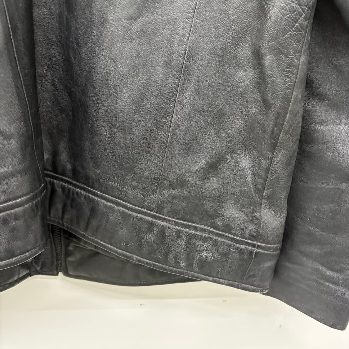 빈티지 블랙 양가죽 자켓 남성 L 상품이미지6