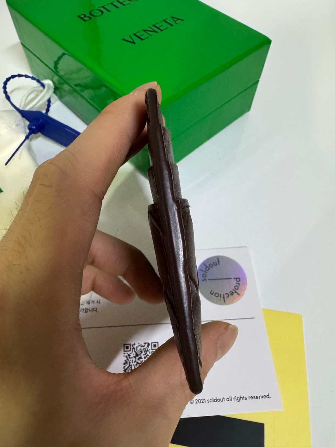 보테가 베네타 브라운 카드지갑 상품이미지4