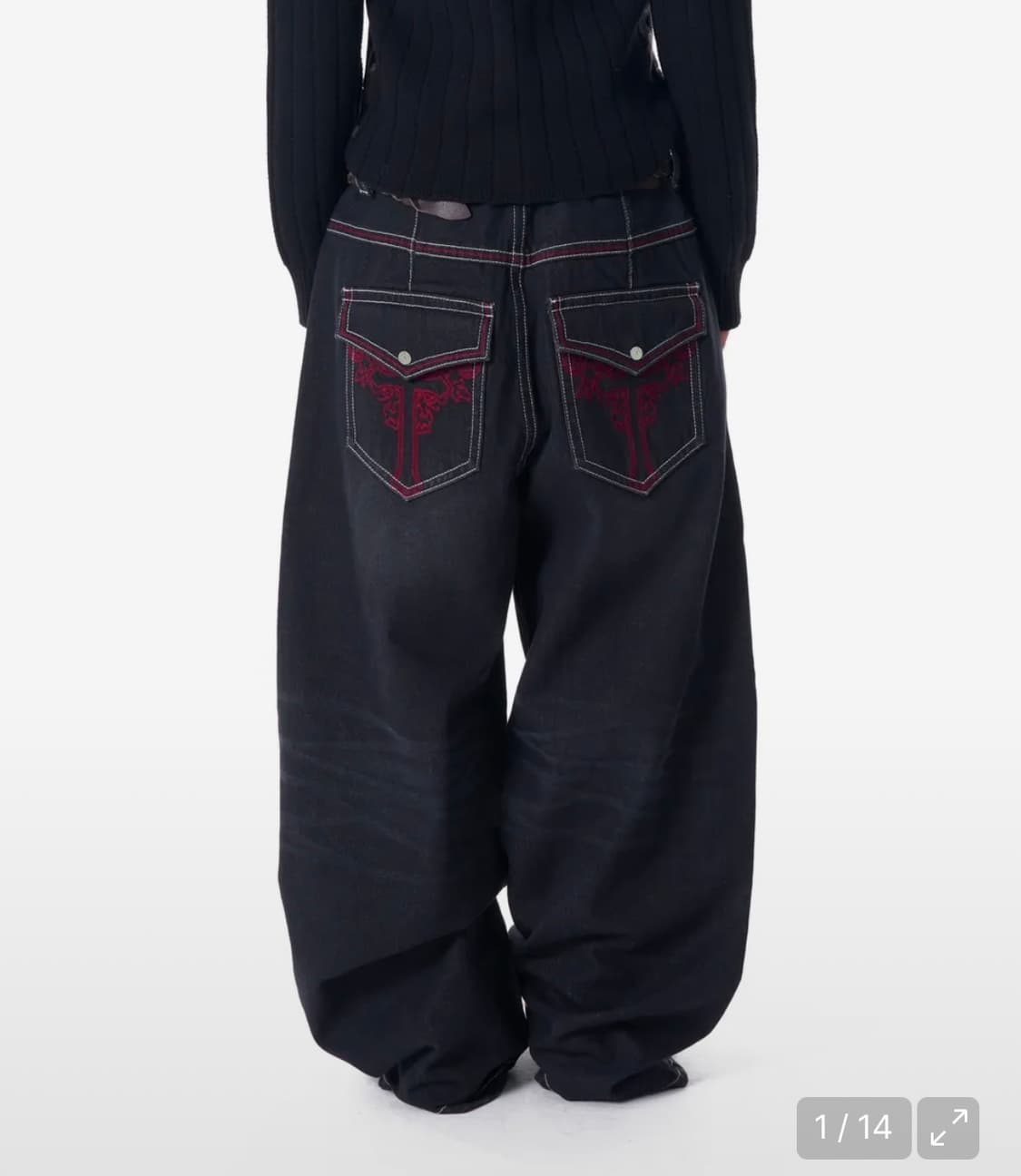 아캄 CROS2 Washed Denim Pants (Black) 상품이미지1