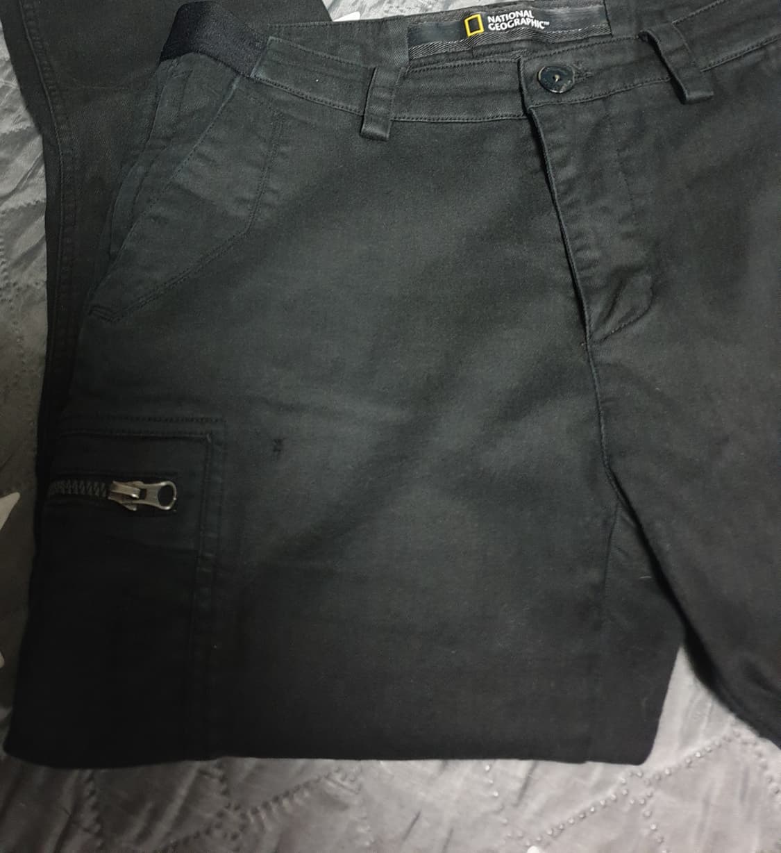 내셔널지오그래픽 스판 기본핏 카고 포디아 팬츠 블랙 (32) 상품이미지6