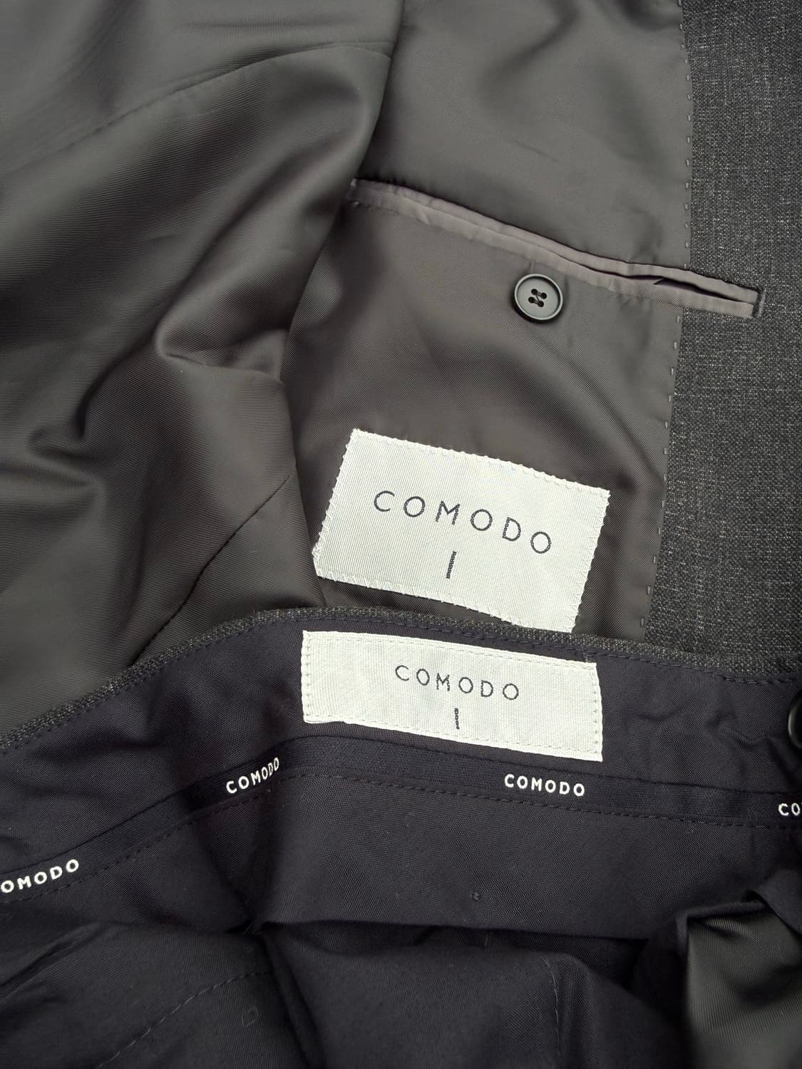 Comodo 코모도 그레이 정장 셋업 상품이미지4