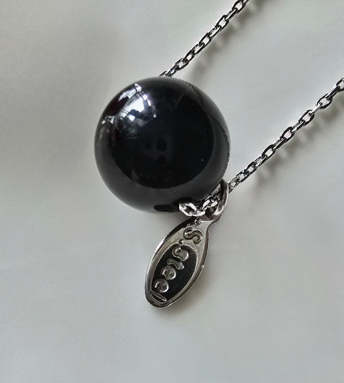 써지컬스틸 원석목걸이_오닉스 상품이미지2