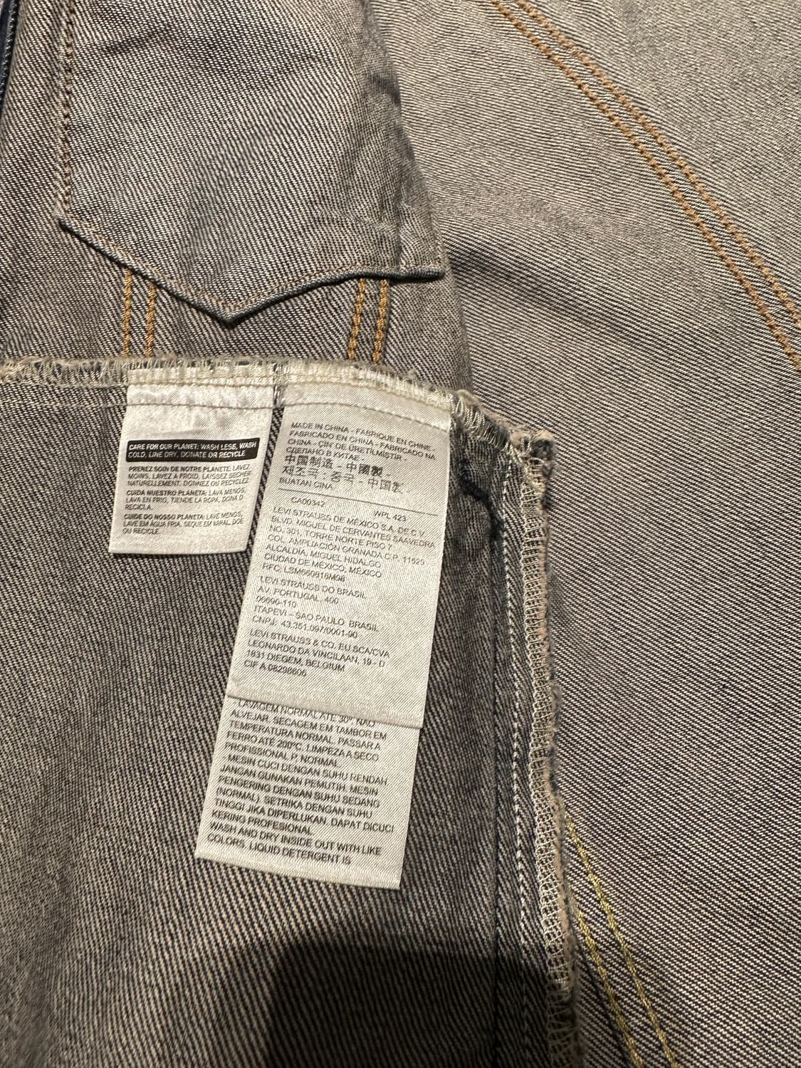 리바이스 프리미엄 데님 트러커 자켓 s 상품이미지4