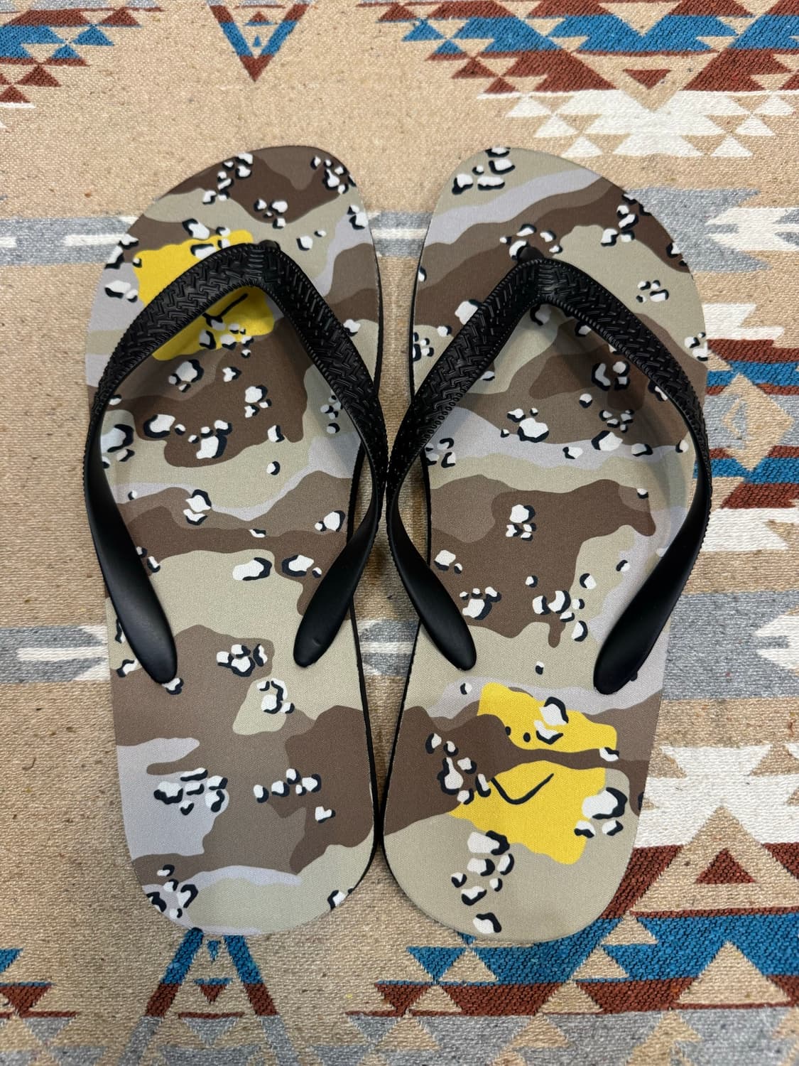 [L][270-280mm] 캐피탈 초콜릿 칩 카모 플립 플랍 베이지 상품이미지2