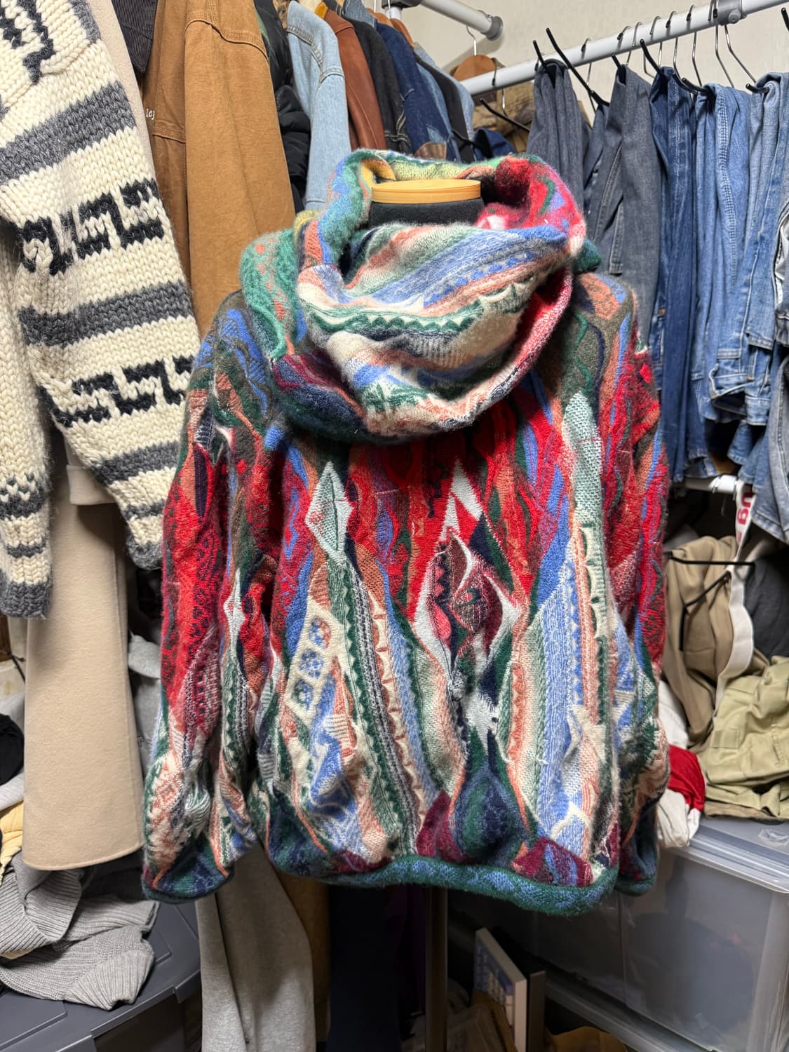 [Made in Australia] 정품 100% 캐시미어 쿠지 숄 니트 상품이미지1