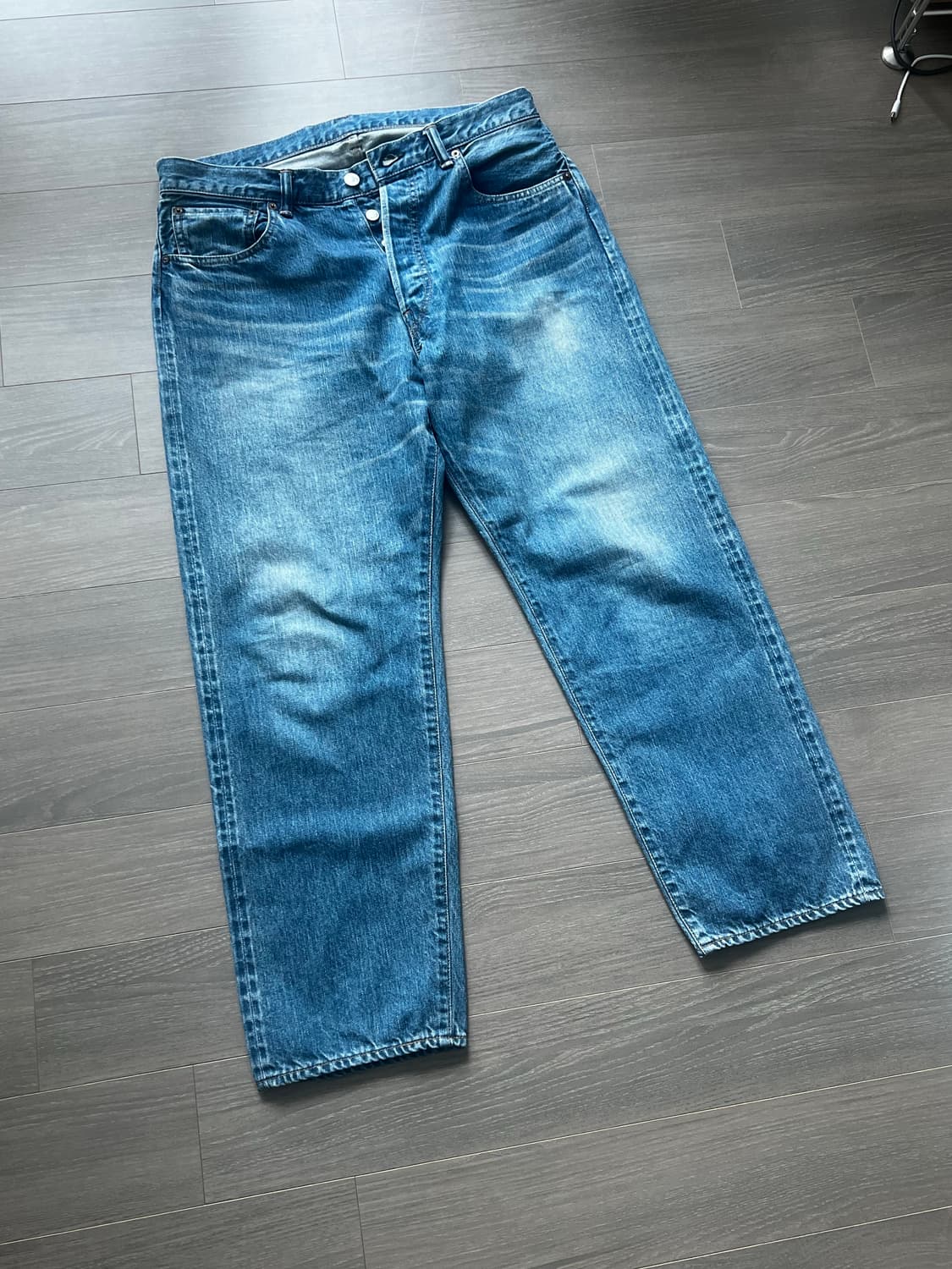 [34/27] 아프레쎄 워시드 빅E 데님(ap-4004) 팔아요 상품이미지1