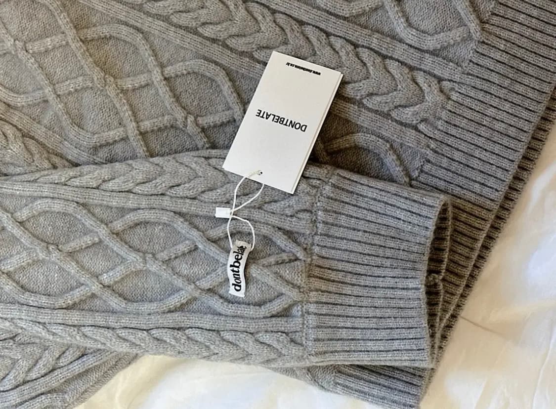 [미 시착 새 상품] 돈비레잇 소프트 케이블 니트(남녀공용) 상품이미지5