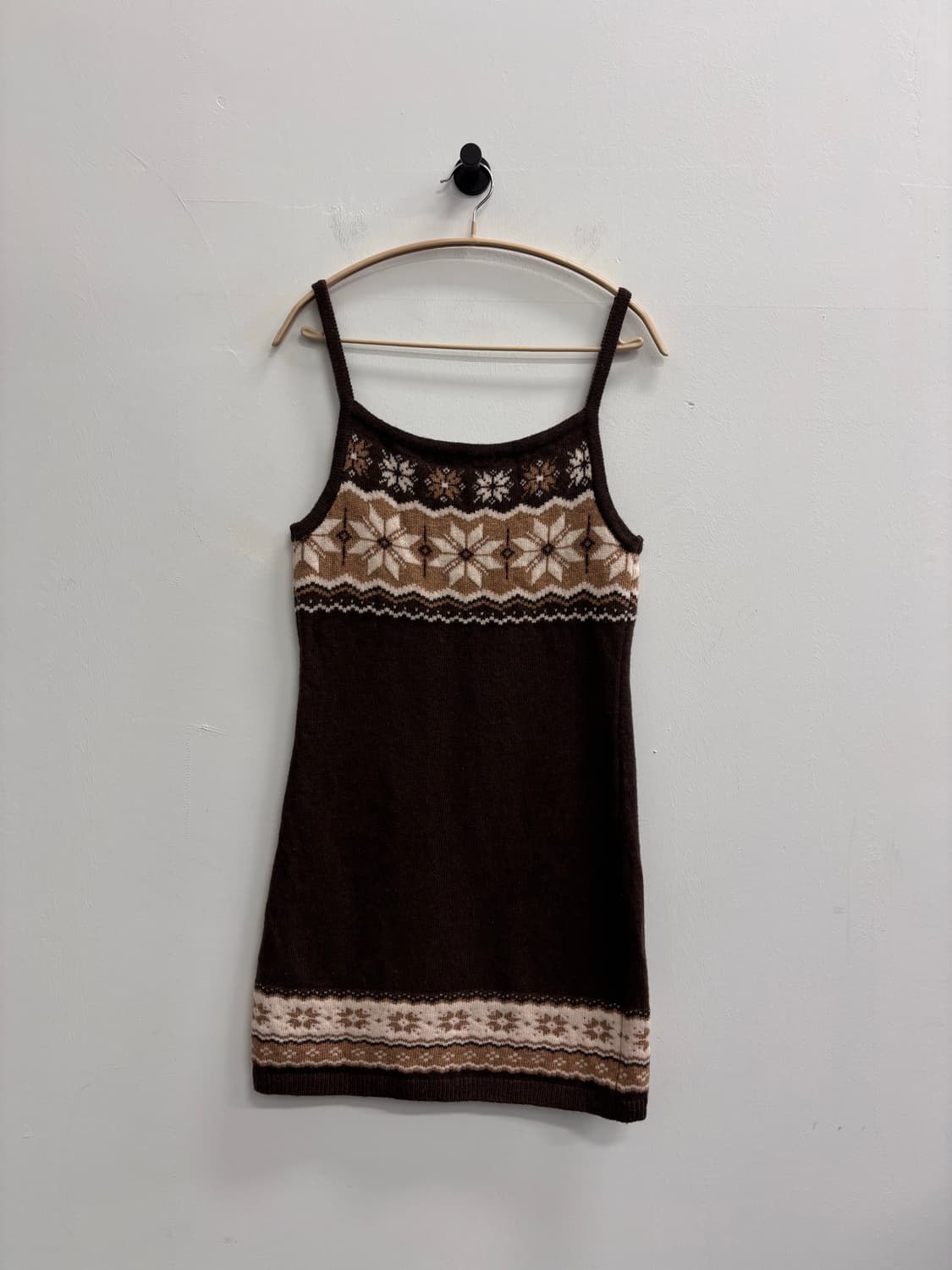 인스턴트펑크(InstantFunk) 자카드 울 미니 원피스 브라운 상품이미지4