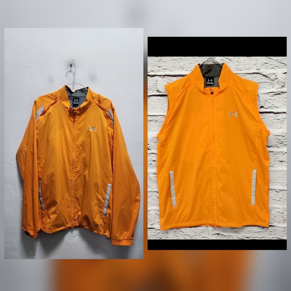 언더아머 빅로고 조끼절개 바람막이 상품이미지1
