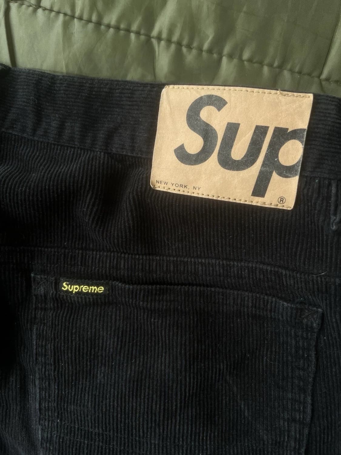 슈프림 코듀로이 팬츠 블랙 36 상품이미지3