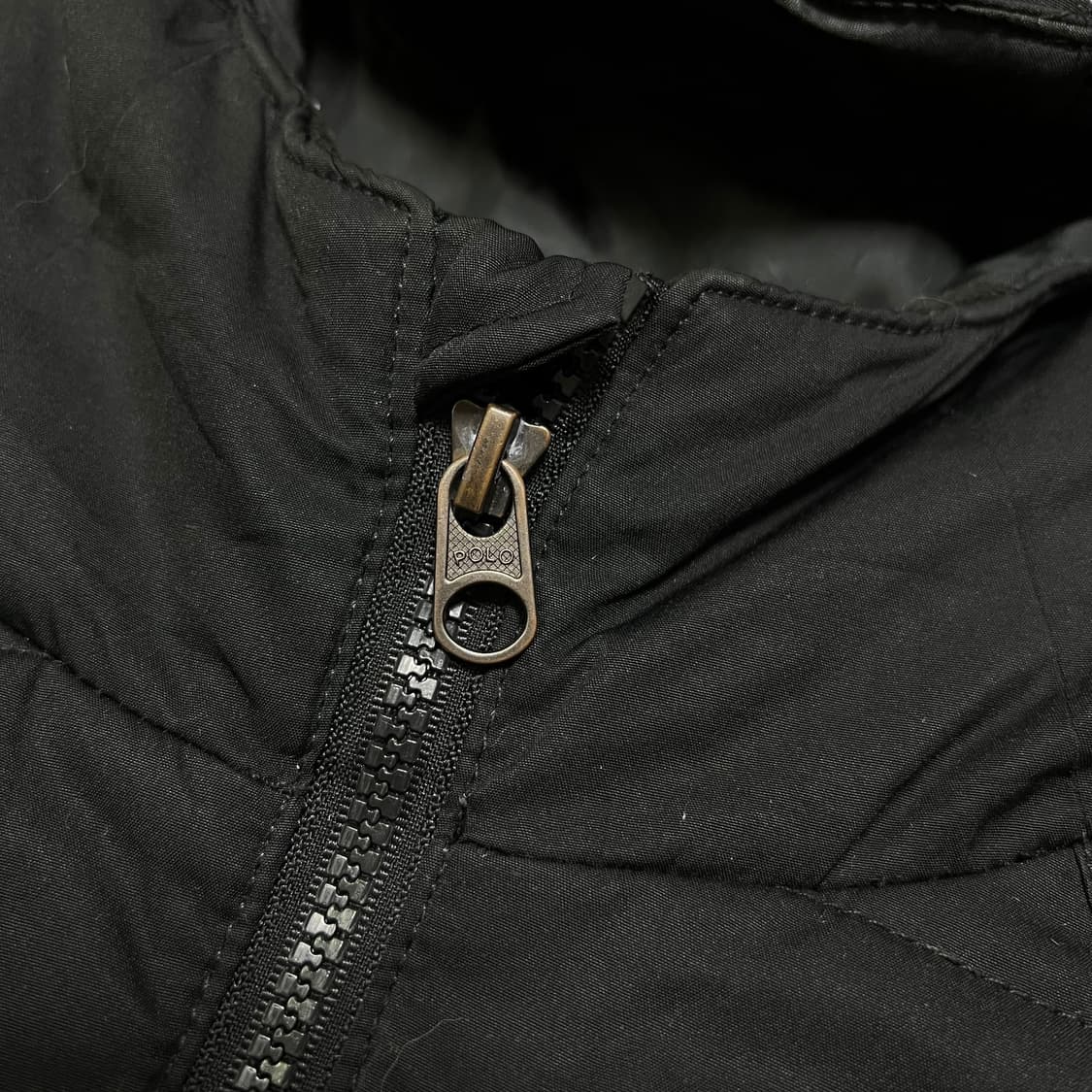 폴로 빅포니 후드 패딩조끼 블랙 상품이미지7