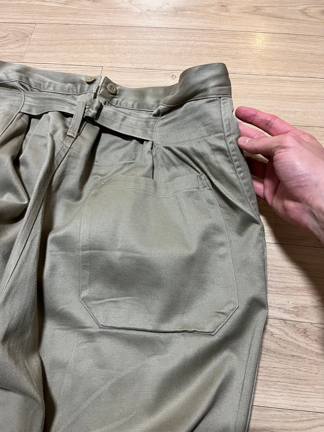 3) 22ss 코모리 코튼치노 오버 팬츠 상품이미지6