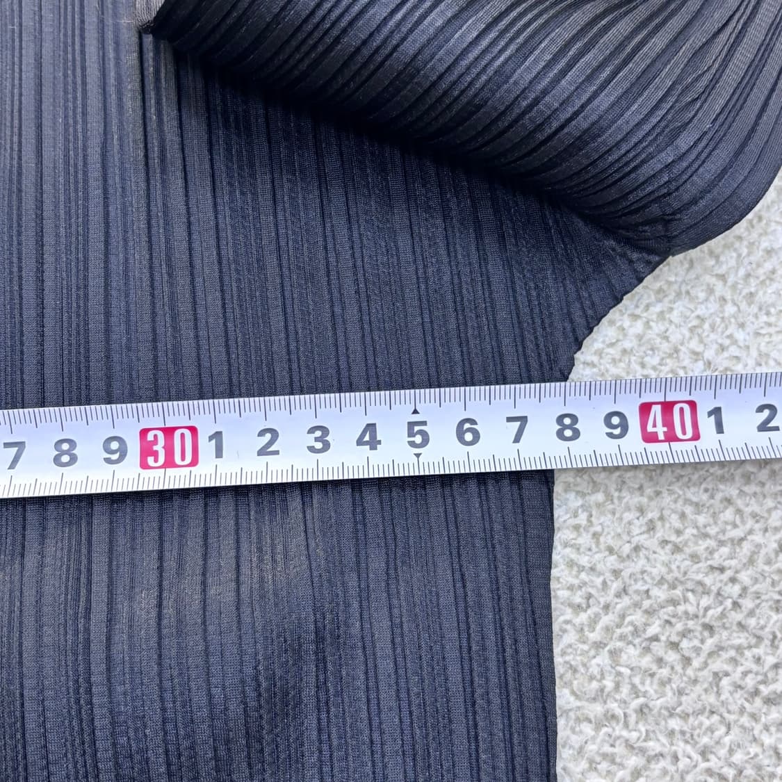 M 화숙리 플리츠 하이넥 7부 티셔츠 0515Y 상품이미지5