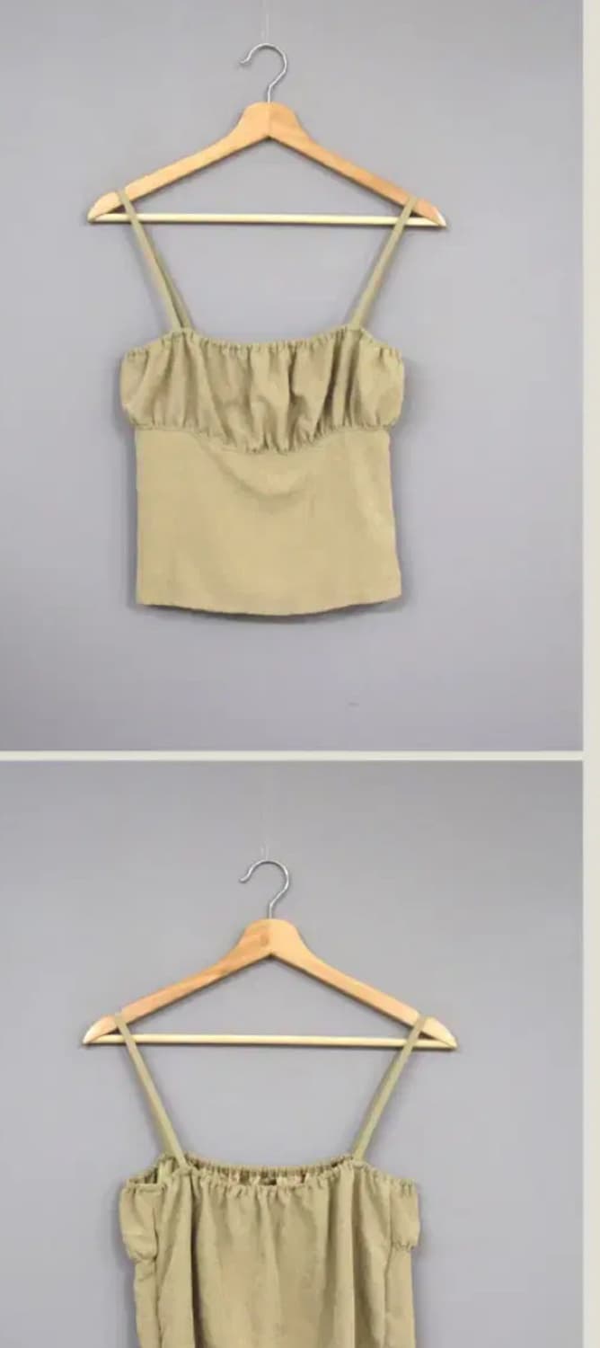 데일리마켓 히피 빈티지 뷔스티에 블라우스 나시 레이어드 모리 발레코어 상품이미지3