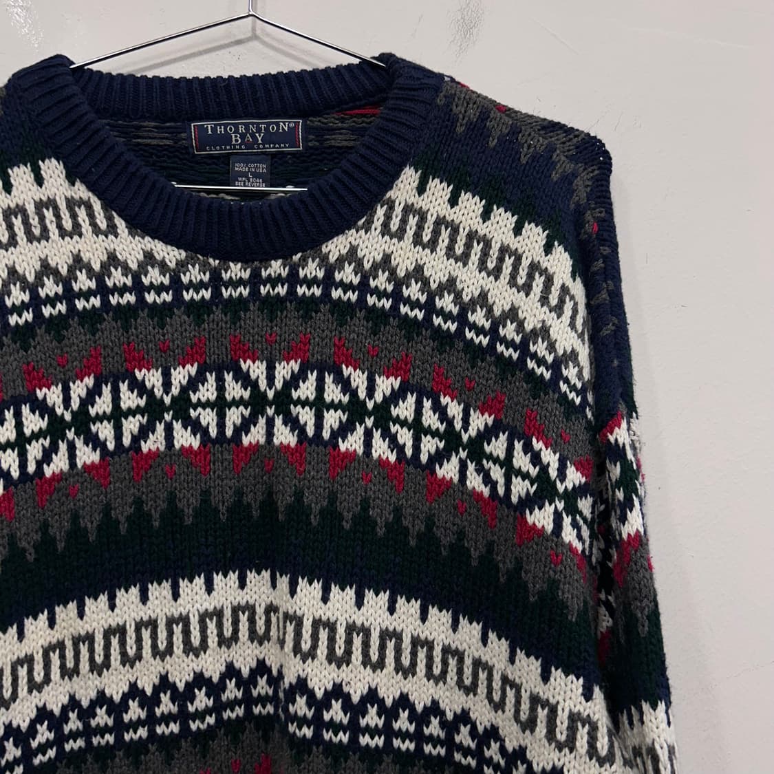 THORNTON BAY 노르딕 패턴 울 니트 상품이미지1