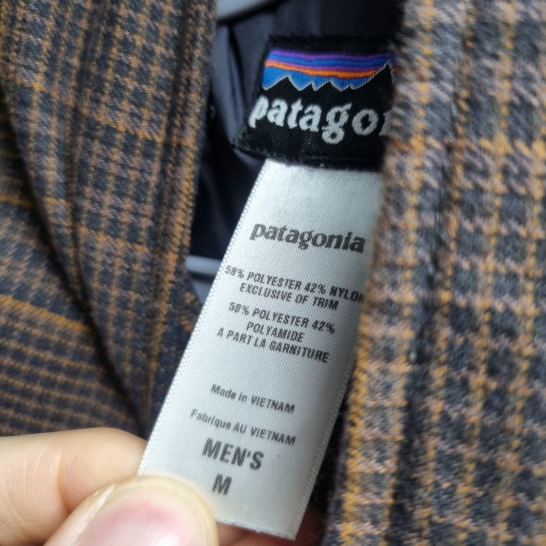 파타고니아 cleegan 체크자켓 m 상품이미지2