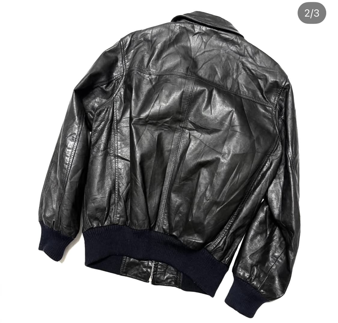 레더 블루종 자켓 상품이미지2