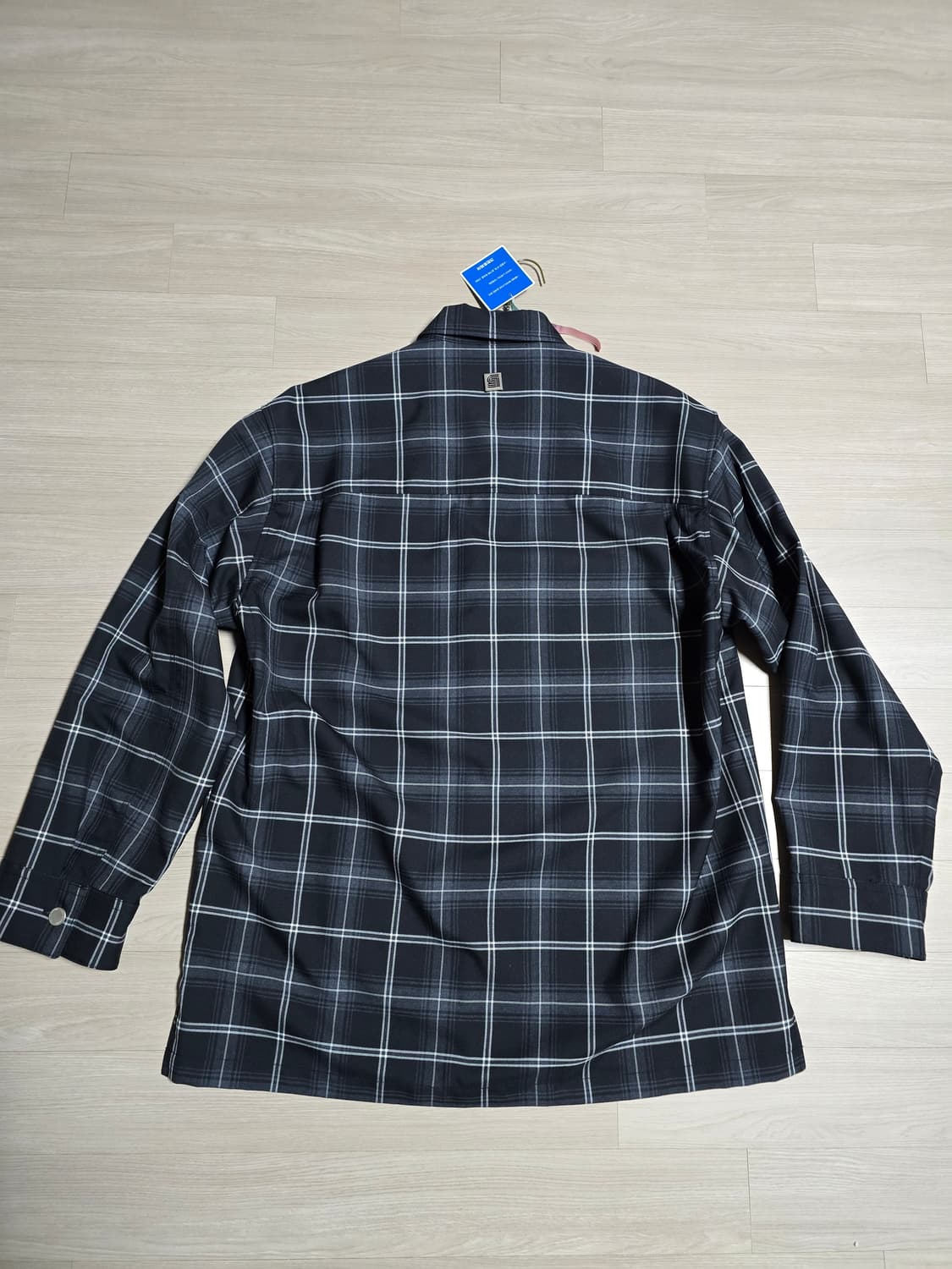 20FW 솔리드옴므 블랙체크 아우터셔츠 48 상품이미지2