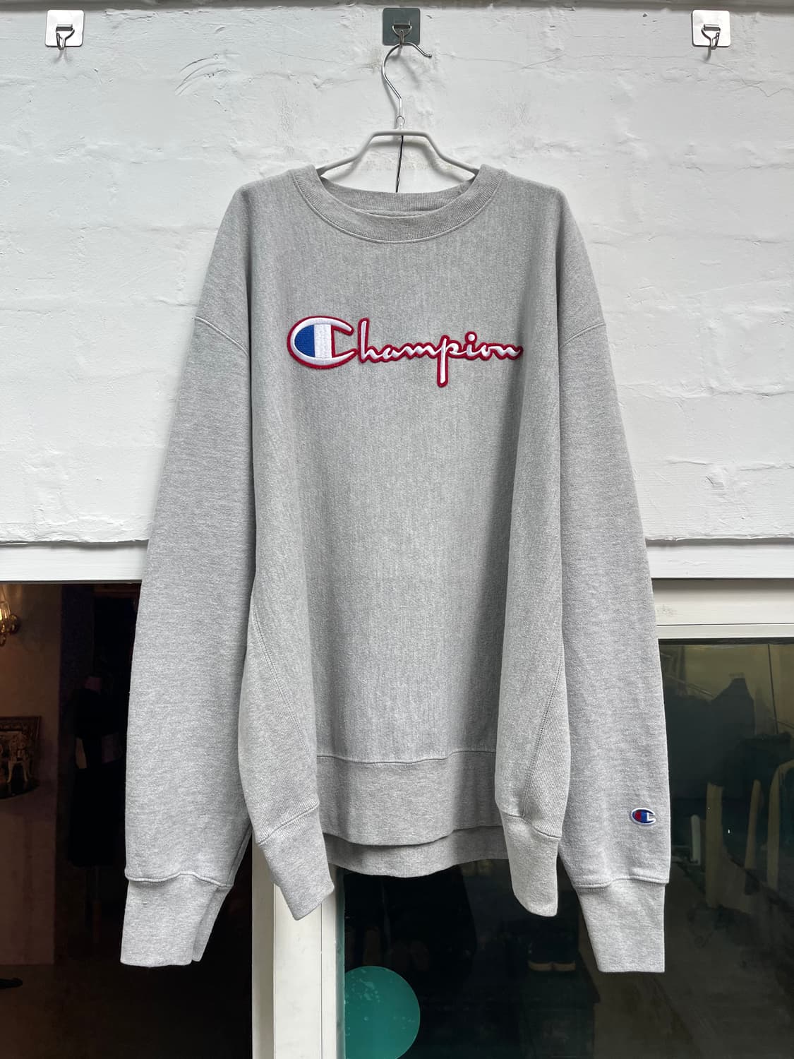 Champion 그레이 리버스위브 스웻셔츠 2XL 상품이미지1