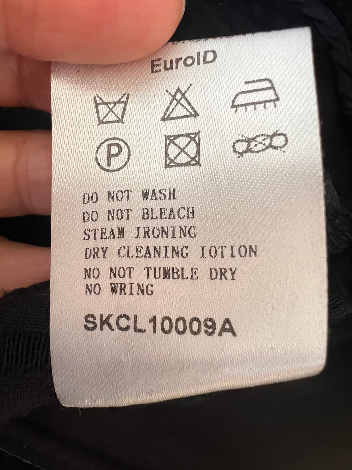 수입보세 여성 블랙 양가죽배색티셔츠 라운드티셔츠 상품이미지7