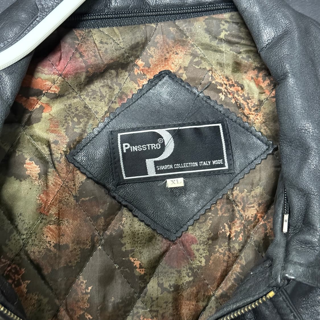 VTG 빈티지 100% 쉽스킨 절개 디테일 퀼팅 양가죽 봄버 자켓 상품이미지9