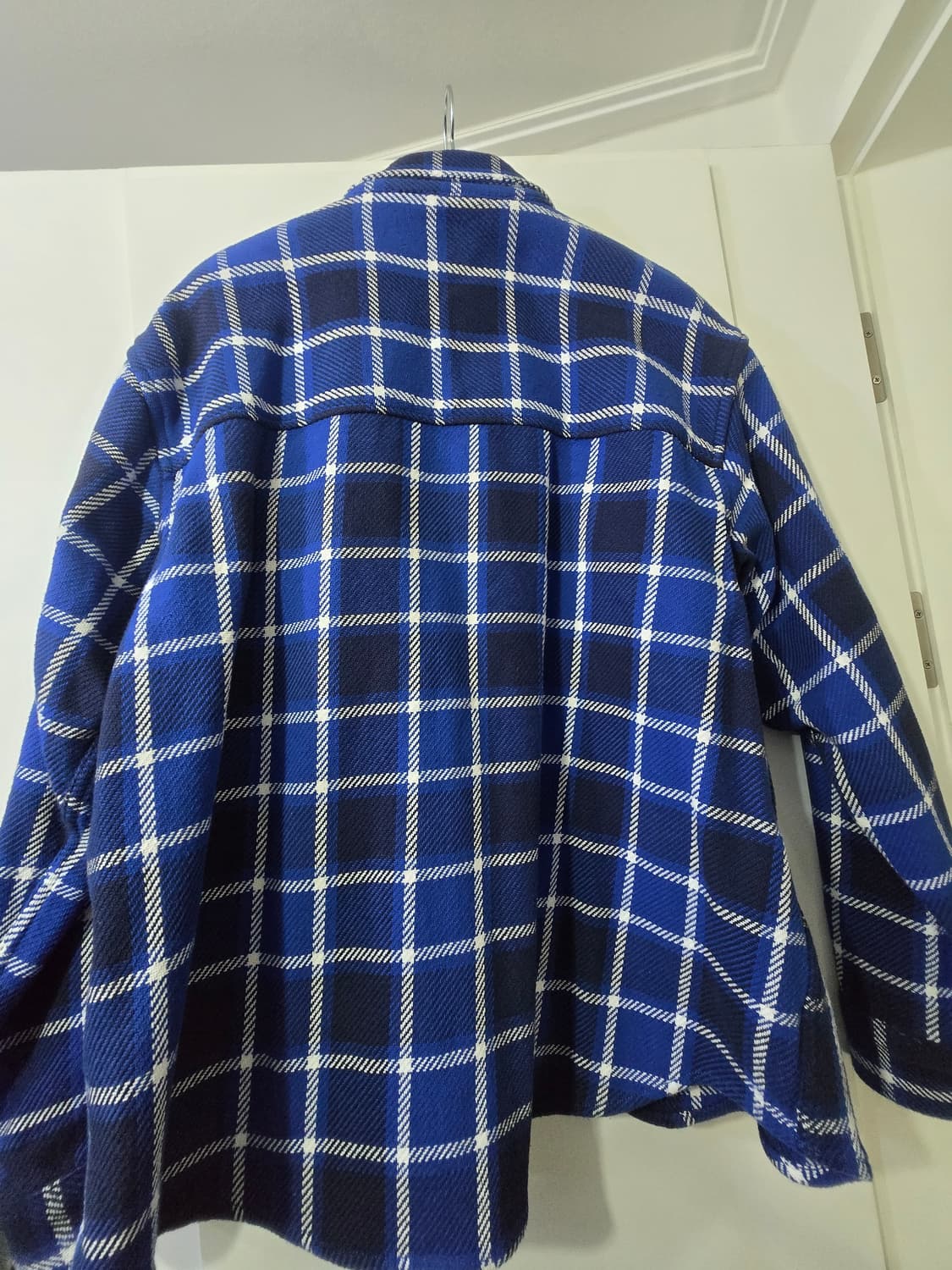 오베이 블루 체크 셔츠 상품이미지3