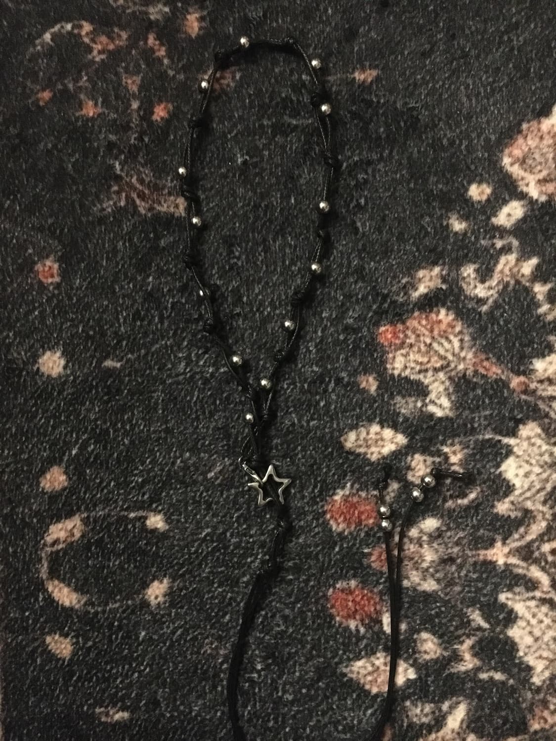 빈티지 별 가죽끈 목걸이 상품이미지2