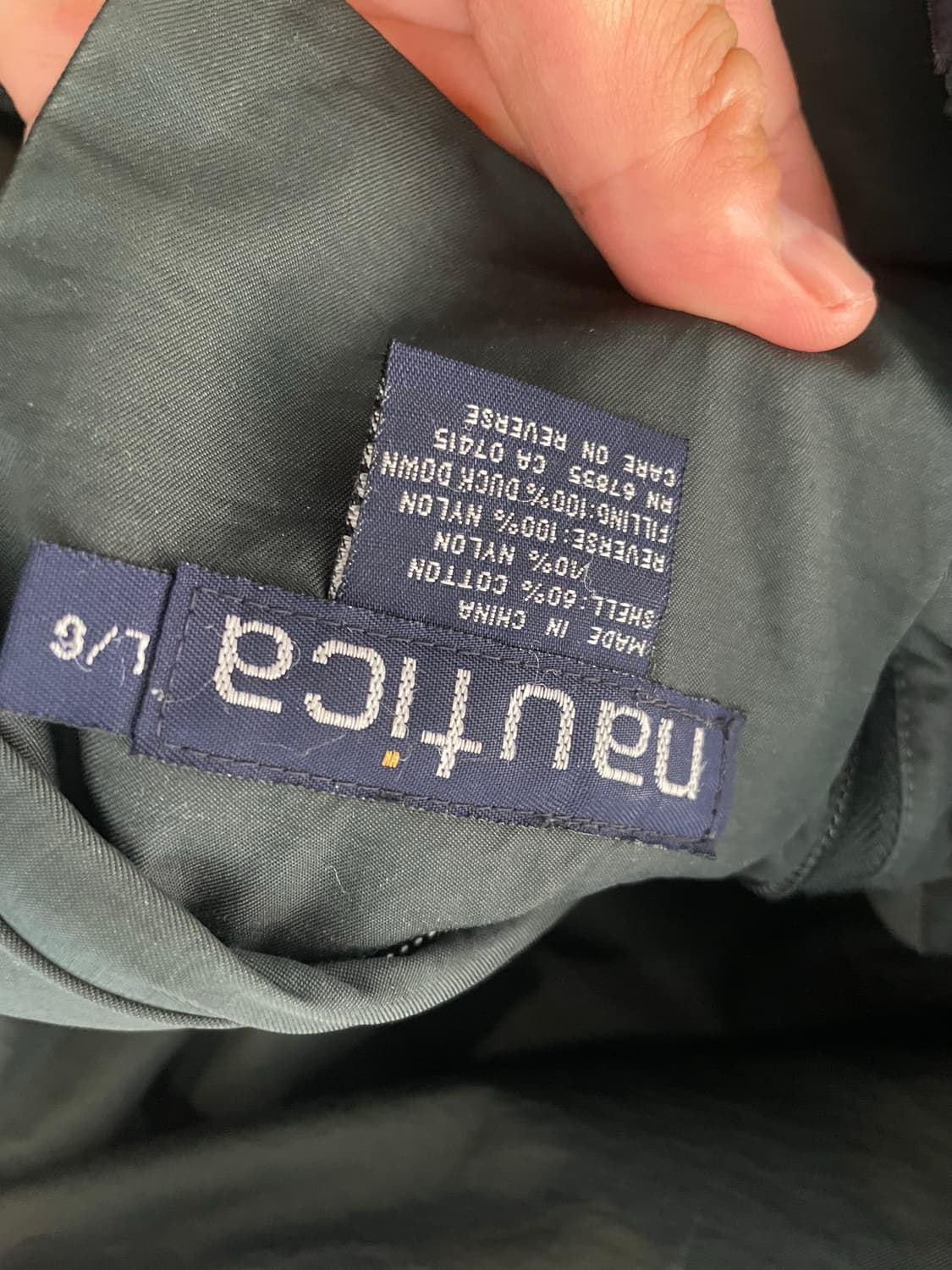 90년대 NAUTICA 노티카 올드스쿨 리버시블 패딩 L 상품이미지5