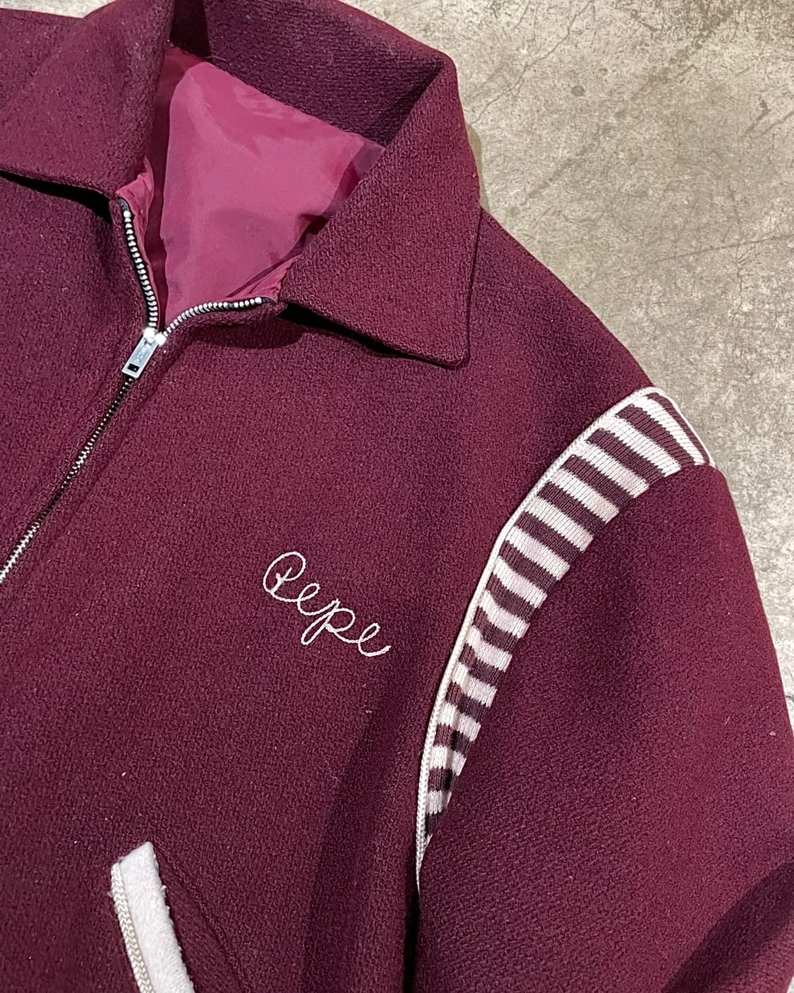 60's Butwin 리버시블 울/나일론 어워드 재킷 (B5165) 상품이미지3