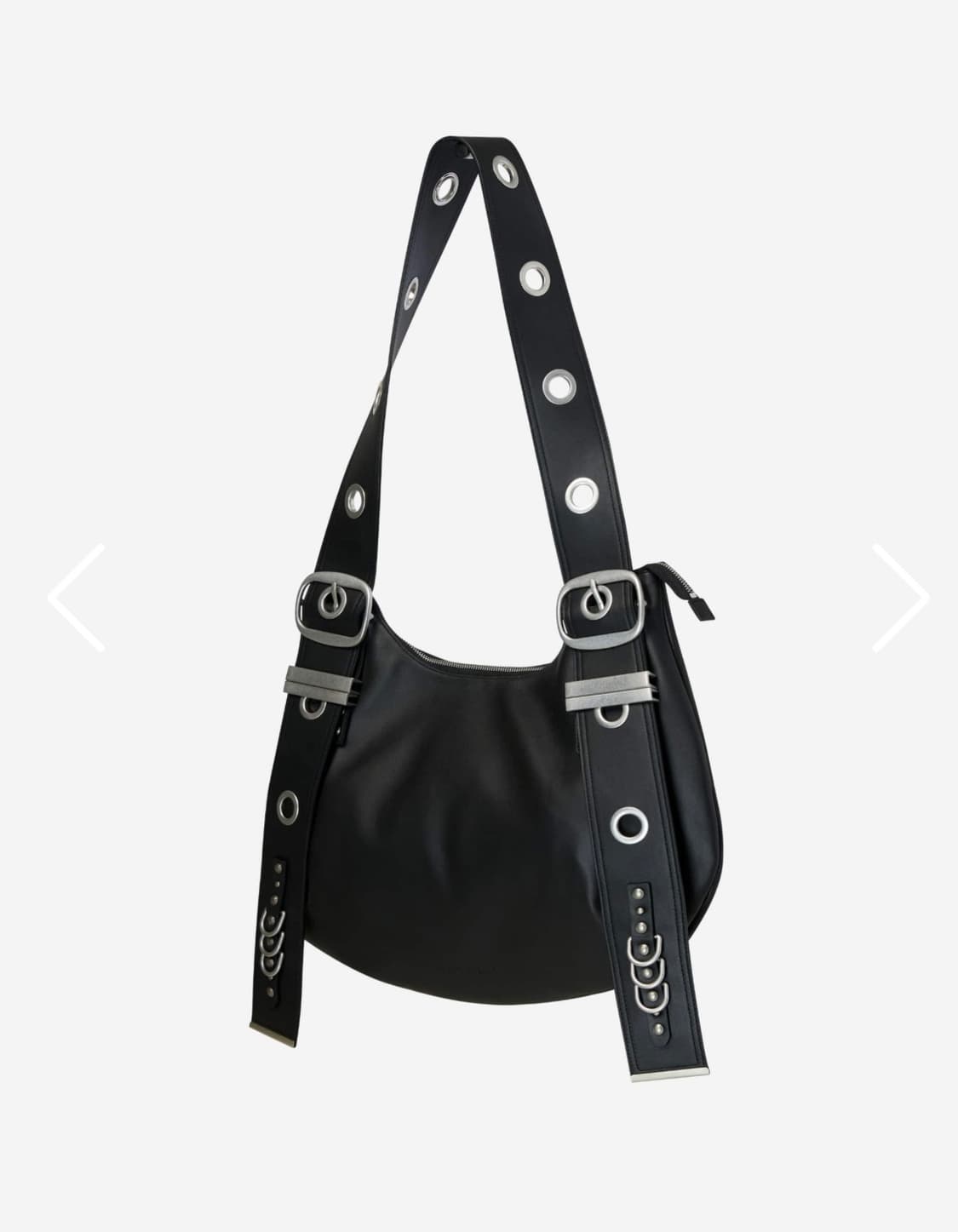 BELLA WIDE STRAP HOBO BAG BLACK 상품이미지1