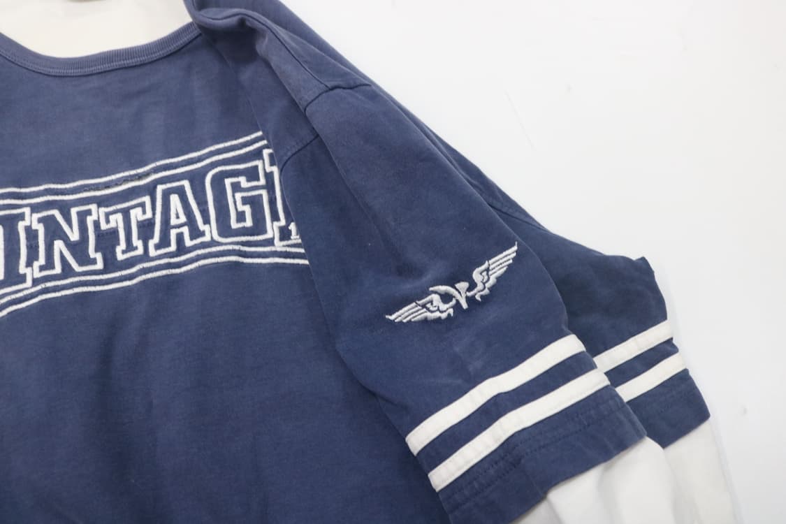 넥스트 빈티지 아치 로고 레이어드 롱슬리브 티셔츠 (L) 상품이미지8