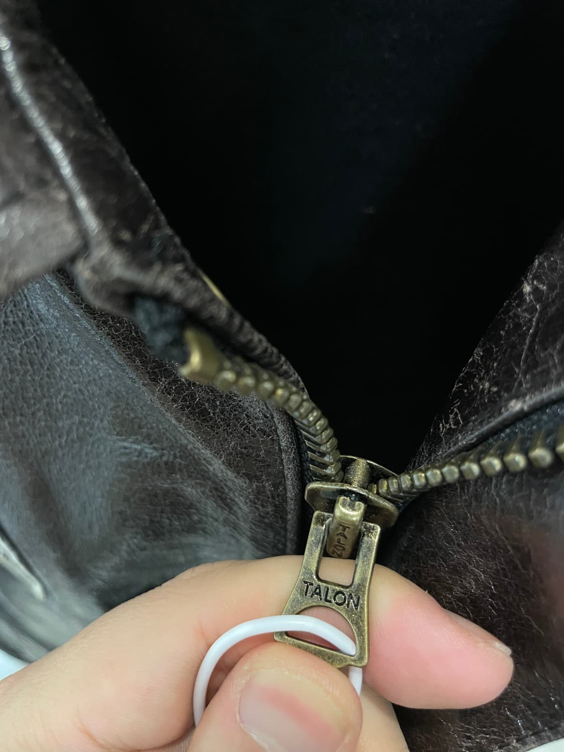 (107~) Halei Leather 소가죽 패치 플라이트 자켓 상품이미지6