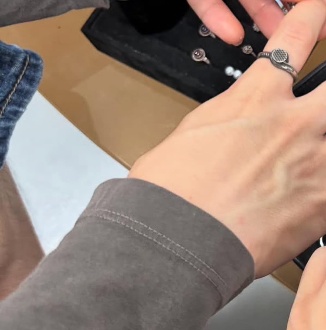 Guidi 구이디 못 반지(nail ring) L 상품이미지2