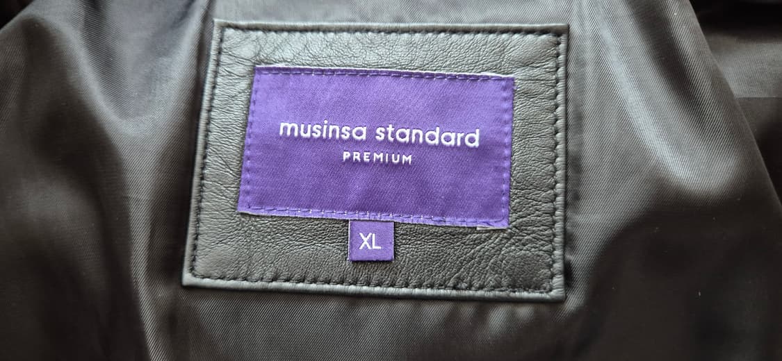 무신사 스탠다드 프리미엄 램스킨 패딩 블랙 XL 상품이미지5