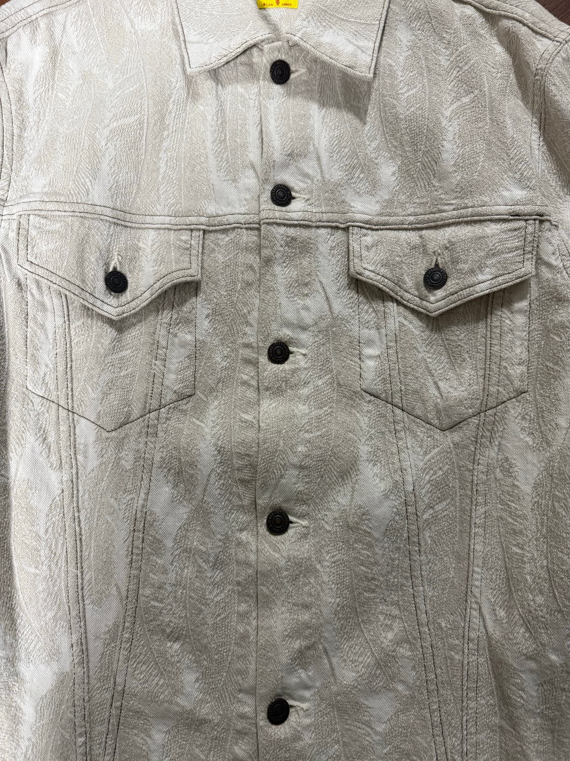 캐피탈 12온즈 페더 데님 3세대 자켓 화이트 상품이미지6