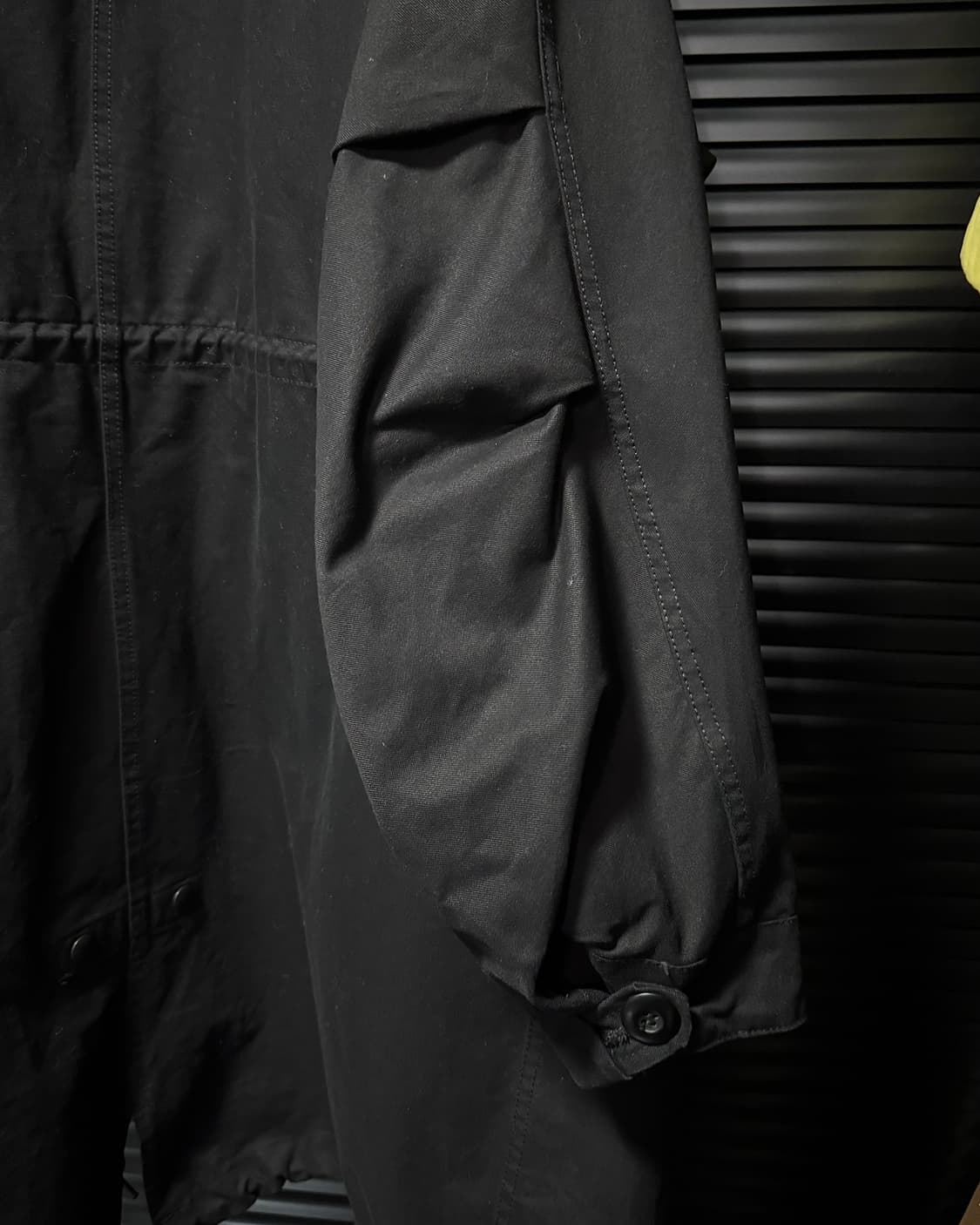 라퍼지스토어 블랙 야상 피쉬테일 개파카 롱 코트 M 95 밀리터리 군인 상품이미지7