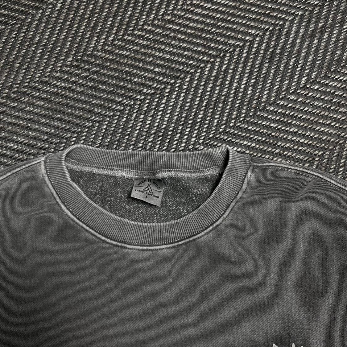 트레블 바시티 빅로고 피그먼트 박시핏 맨투맨o 5388 상품이미지5