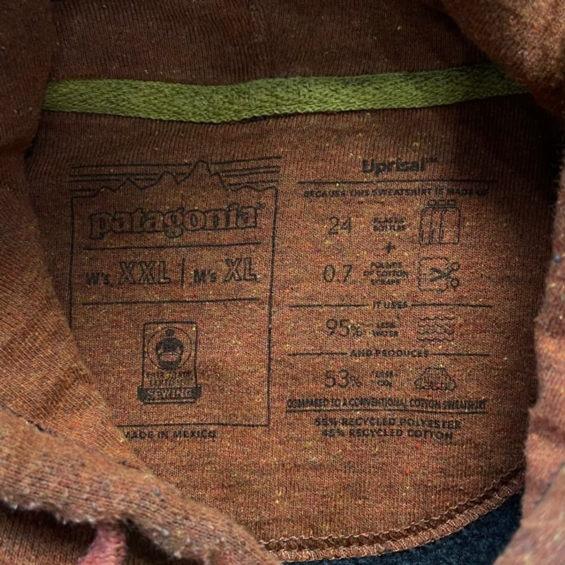 105 파타고니아 기모 후드티 상품이미지3