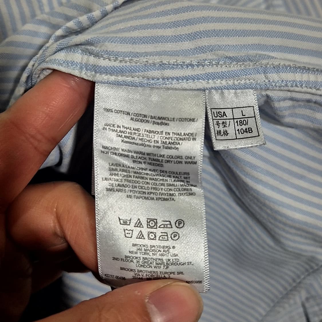 브룩스 브라더스 청둥오리 스트라이프 셔츠 상품이미지6