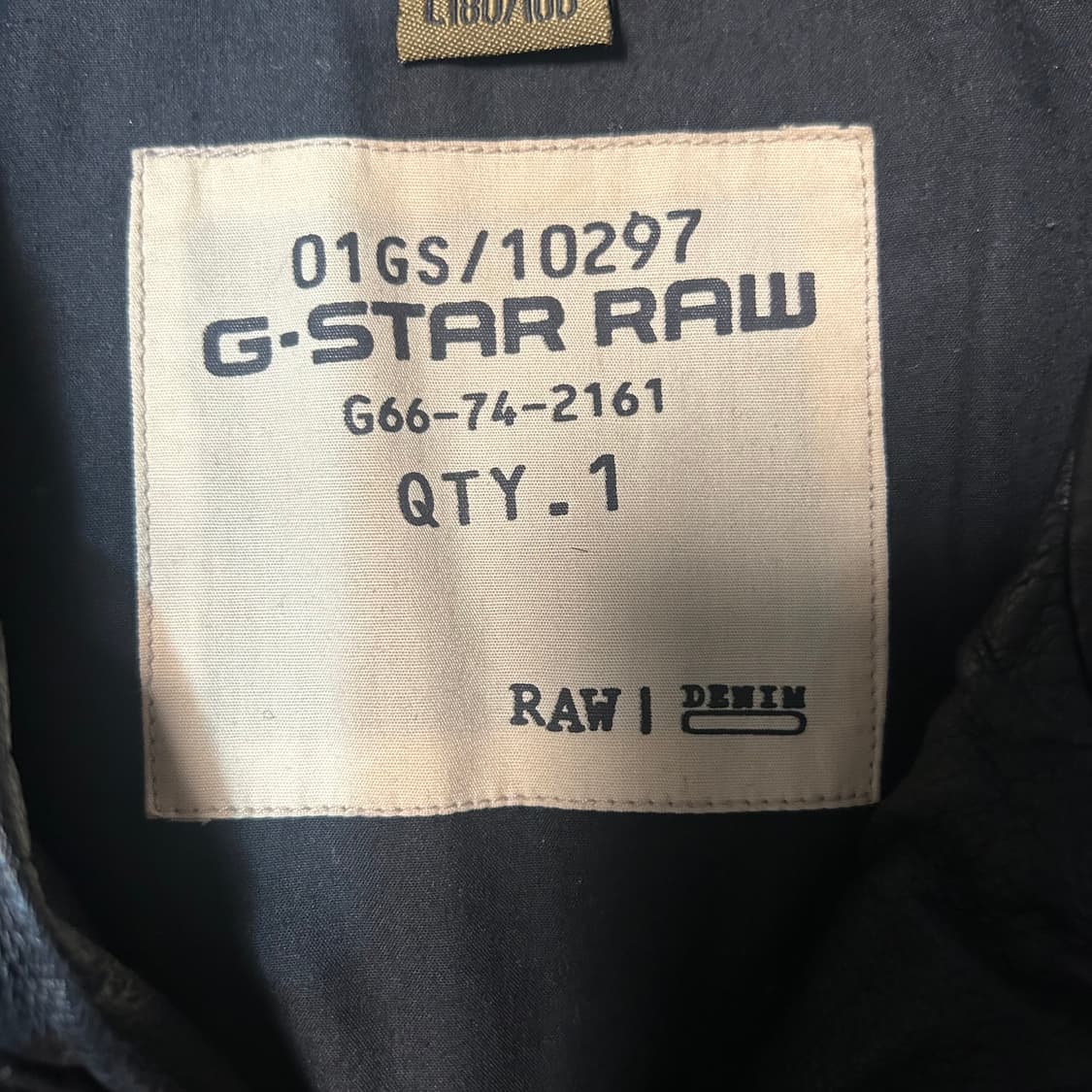 [L] 지스타 로우 싱글 레더자켓 상품이미지7